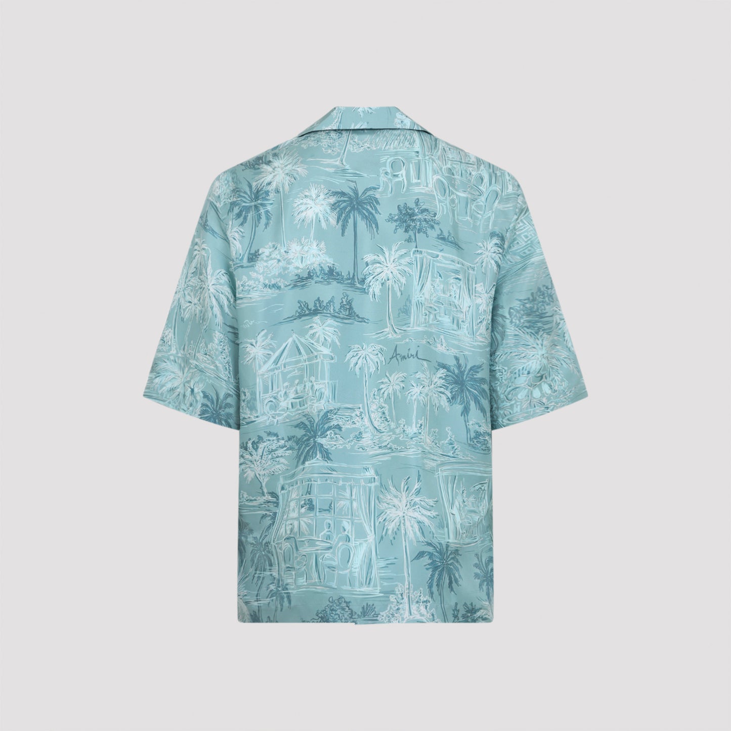 Amiri Chateau Sketch Bowling Shirt