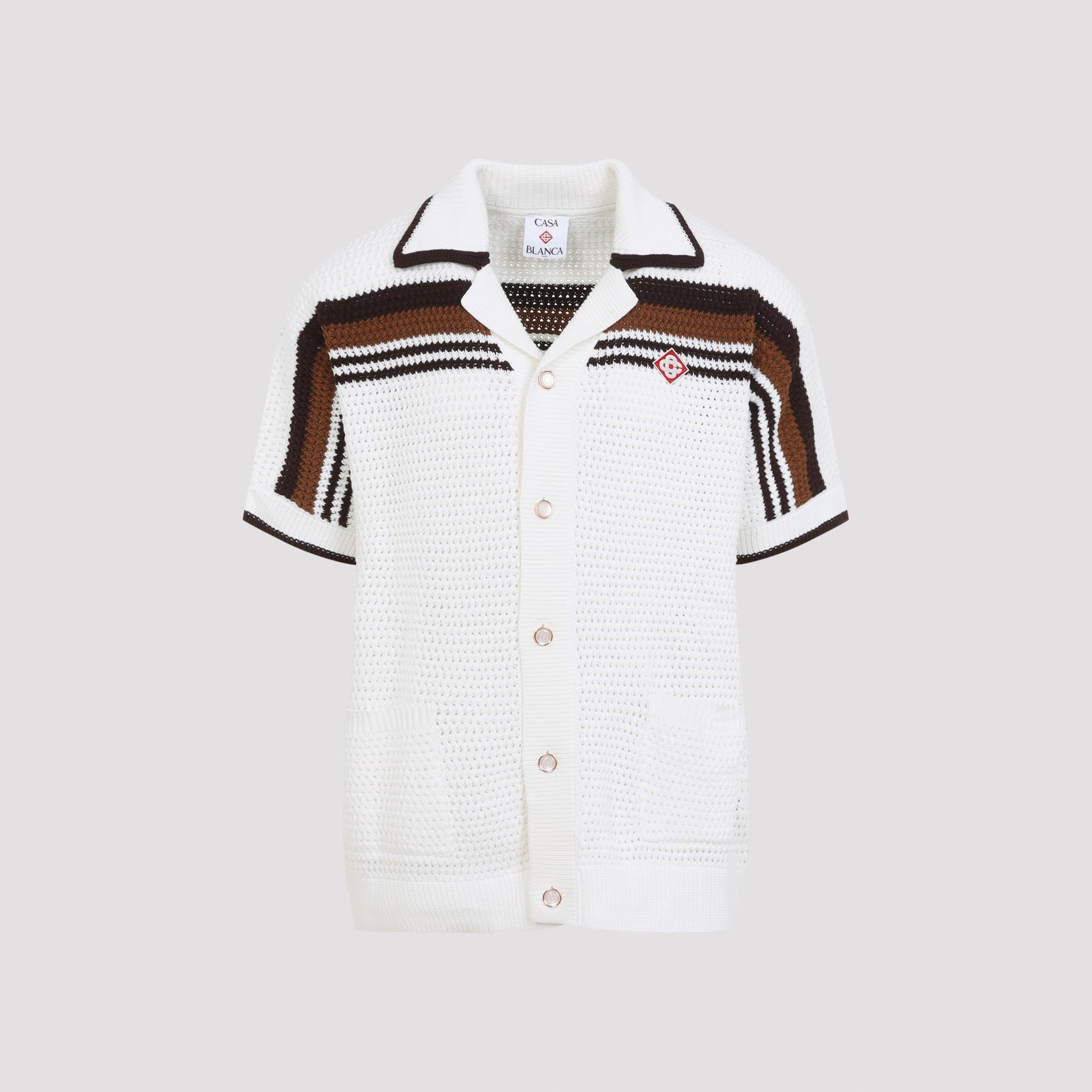 Casablanca short-sleeve crochet Shirt